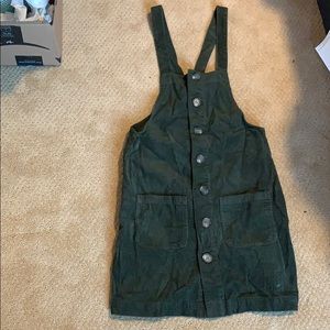 Olive green overalls!